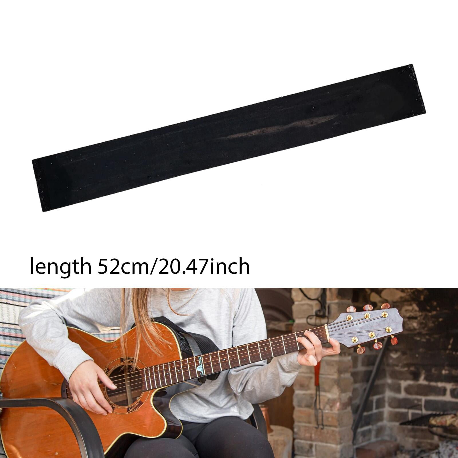Guitar Fretboard Ebony Replacement Wood Durable Design Suitable for Acoustic Classical Electric Guitar Projects