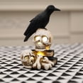 thumbnail image 2 of Halloween Lamp Decorative Scary Crow Skeleton Lamp Haunted House Night Light, 2 of 10