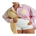 thumbnail image 4 of Ensemble d'Été Deux Pièces pour Femmes Chemise Rayée à Manches Longues et Shorts, 4 of 9