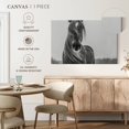 thumbnail image 5 of Elephant Stock Winter Horse Wall Art - Horizontal Canvas Wall Art - Living Room Wall Decor - Animal Canvas - Black And Gray Decor - 24" x 16", 5 of 8
