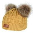 thumbnail image 3 of ZOELNIC Baby Toddler Kids Warm Knitted Fur Pom Bobble Hats Boy Girls Beanie Caps Winter, 3 of 12