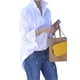 thumbnail image 1 of Camisa blanca de manga larga para mujer, informal, elegante y de negocios, 1 of 7