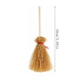 thumbnail image 3 of Cadancy Halloween Mini Broom Decor Handmade Straw Witch Broomstick for Party Table Centerpiece Rustic Farmhouse Tiered Tray Shelf Display Home Decoration Gift, 3 of 6