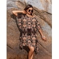 thumbnail image 2 of Ekouaer Women' Swimsuit Coverup Chiffon Floral Bathing Suit Cover Up Ruffled Summer Beachwear Bikini Coverups, 2 of 6