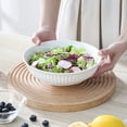 thumbnail image 5 of Malacasa Pasta Bowls, 34 oz Ceramic Salad Bowls Set of 4, Large Kitchen Bowls Set for Serving Soup, Pasta, Dinner, Microwave Dishwasher Safe, 5 of 10