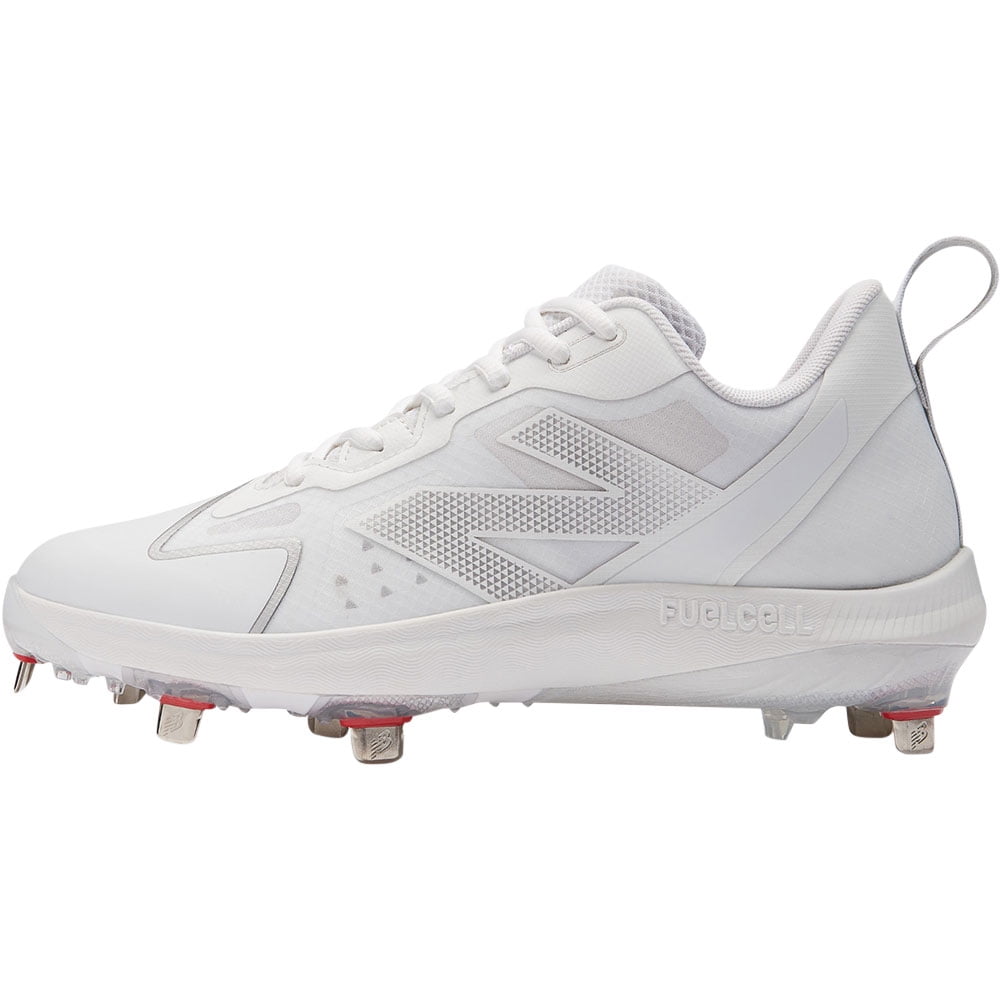 white metal softball cleats