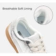 thumbnail image 5 of LUCKY STEP Womens Classic Retro Sneakers Non Slip Fashion Casual Shoes,Silver, 5 of 12