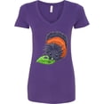 thumbnail image 3 of Inktastic Wooly Bear Caterpillar Cute Baby Insect Women's V-Neck T-Shirt, 3 of 5