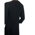 thumbnail image 3 of Funfash Women's Plus Size Black Long Sleeves Empire Waist A Line Midi Dress - XL, 3 of 4