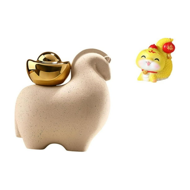 Estatua De Serpiente En Miniatura De Dibujos Animados, Decoración De Mesa, Figura De Resina, Decoración Creativa Para El Hogar, Adorno De Feng Shui Chino Para Patio, Estante, Mesa, Centro De