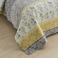 thumbnail image 5 of MERRY HOME Ensemble de Courtepointe Grand Lit, Ensemble de Courtepointe Grand Lit 3 Pcs avec 2 Couvre-Oreillers - Courtepointe Bohème Réversible Douce et Légère Grand Lit Literie Couvre-Lit Ensemble, 5 of 5