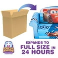 thumbnail image 7 of Marshmallow Furniture Kids 2-in-1 Flip Open Foam Compressed Sofa Bed, Cars, 7 of 7