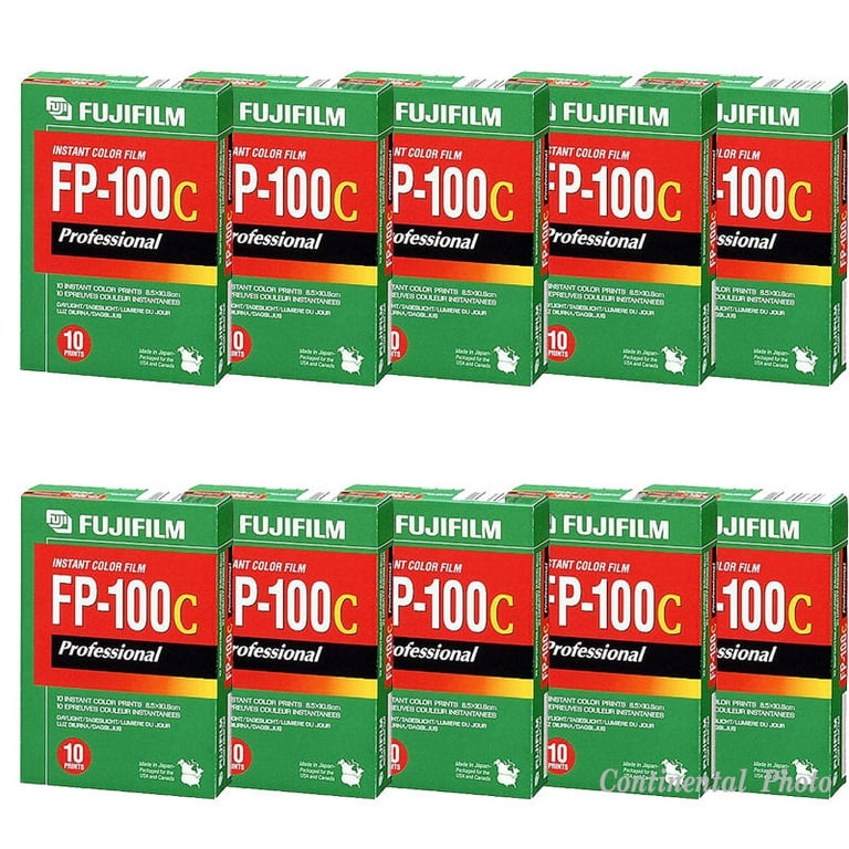 Film Instantané Fuji FP-100C - Pack De Pellicules Couleur Pour Appareils Photo Anciens