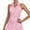 131-Pink & White Flowers, variant on Women’s Sleeveless Golf Tennis Dress with Inner Shorts Ruffle Sleeve Collared Button Front Athletic Skirted Outfit with Pockets