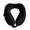 Black, variant on Brookstone Travel Neck Pillow - Contoured Head Memory Foam Neck Support Pillow for Travelling