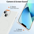 thumbnail image 5 of Case for iPhone 13 Magnetic [Compatible with Magsafe] [Camera Lens Protector] Soft TPU Phone Case for Women Men Anti-Scratch Protective Cover for iPhone 13 White, 5 of 14