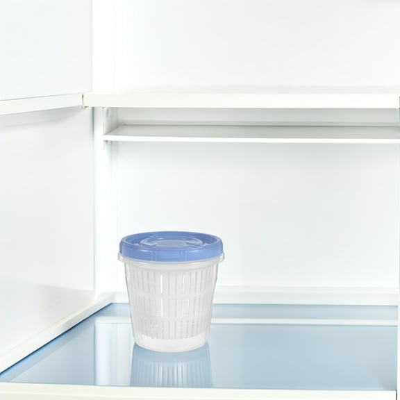 OUNONA Pickle Container With Strainer Jalapeno Container With Lid Leakproof Plastic Pickle Jar With Lifter Keeper For Olive Gherkin Food