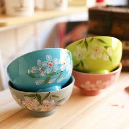 

Livesture Creative Chinese Ceramic Bowl Set Household 4style