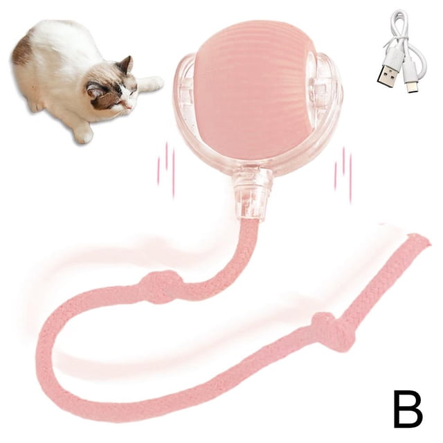 Pet Rolling Ball Toy - Interactive, Rechargeable, Motion Activated for Cats