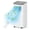 White body, cool gray top cover, variant on 3-in-1 Portable Air Conditioner, 8,000/14,000 BTU, Floor Standing AC Unit with Dehumidifier & Fan - Cools Rooms up to 700 Sq.Ft - 24H Timer, Auto Evaporation, Easy Install - White Body Dark Top