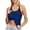 Blue, variant on Seamless Yoga Tank Top With Light Support Bra For Women Fitness Workout And Daily Casual Wear Comfort Stretch Activewear