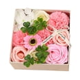 thumbnail image 1 of Conjunto de caja combinada de flores artificiales, flor de clavel, flores para arreglos decorativos, regalo del Día de la Madre/Navidad, 1 of 5