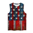 thumbnail image 3 of Women American Flag Tank Top Womens Red White and Blue Tanks Memorial Day Tank Women 4th of July Top for Women Fashion Women Sleeveless Printed Garment Comfortable Breathable Blouses, 3 of 4