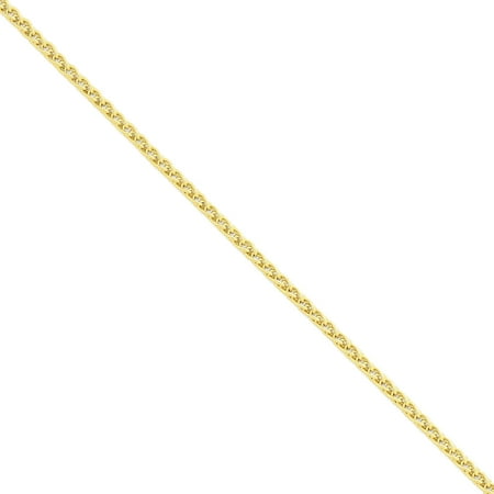 14K Yellow Gold 2.8mm Wide Wheat Chain Necklace