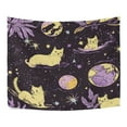 thumbnail image 3 of WOBOGO Yellow Cats Artistic Pattern Tapestry 80×60in Home Living Room Bedroom Wall Hanging Ornaments, 3 of 10