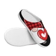 thumbnail image 3 of Xecao Love Gnomes Print Cotton Slippers Fuzzy Warm Cozy Slippers Non Slip House Slippers For Indoor Outdoor Cotton Slippers House Slippers-13, 3 of 7
