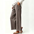 thumbnail image 7 of Womens Wide Leg Sweatpants Baggy Pants Drawstring Athletic Joggers Fashion Winter Outfits Coffee XL(XL), 7 of 7