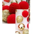 thumbnail image 6 of 25Pieces Delicate Christmas Sphere Ornament Set Hand Painted Festival Gold Baubles Decorations for Holiday Tree, 6 of 9