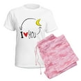 thumbnail image 6 of CafePress - I Love You To The Moon And Back Pajamas - Women's Short Sleeve Print T-Shirt and Pants Light Cotton Pajama Set, 6 of 7