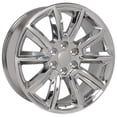 thumbnail image 3 of OE Wheels CV73 20 Inch Rims and Tires Fit Tahoe Style 6x139.7 20x8.5 Chrome with Chrome Insert - Hollander 5696 - iMove Gen 2 275/55-20 (Set of 4), 3 of 5