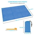 thumbnail image 3 of Amerteer Compact Beach Pocket Blanket for Outdoor Camping,Hiking,Travel,Festival, Sports Sand Proof Picnic Mat Waterproof Ground Cover Tarp(Size 79”x55”), 3 of 7