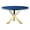 Navy, variant on Pemberly Row Gloss Lacquer & Polished Steel Metal Dining Table in White/Gold