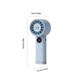thumbnail image 3 of Aufmer Portable Travel Essential USB Charging Handheld Fan Mini Cooling Device With LED Digital Screen Display Ideal For Outdoor Travel Office Indoor Daily Use(with Cable×1), 3 of 6