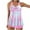Pink, variant on Aofany Women Plus Size Tankini Swimsuits Tummy Control Two Piece Bathing Suit Fashion Printed Swimwear with Shorts
