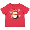 thumbnail image 3 of Inktastic Cute Winter Penguin in Hat and Scarf with Snowflakes Boys or Girls Baby T-Shirt, 3 of 5