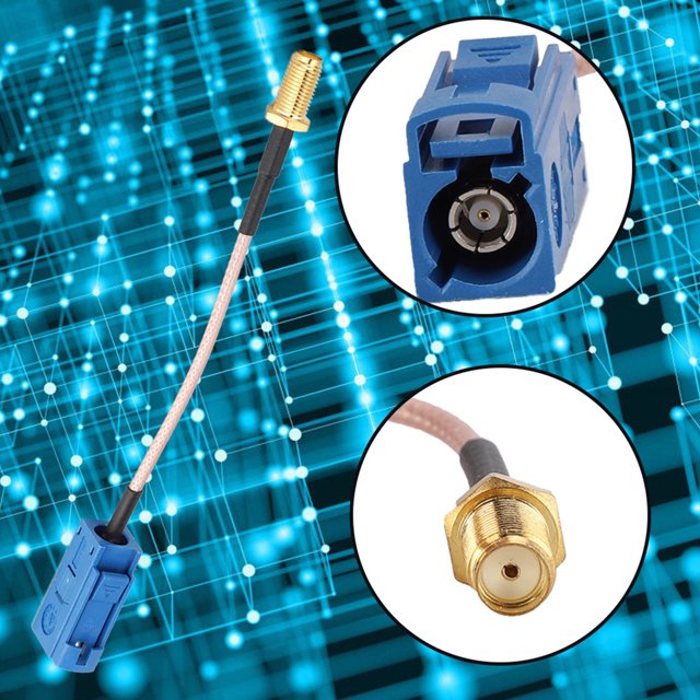 Automotive GPS Antenna Adapter Cable, Fakra To Sma Adapter Thin Copper Connector Cable, Suitable For Rf Applications, Antennas, Lan Devices, Coaxial Cables.