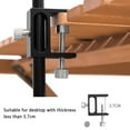 thumbnail image 4 of Camping Hanging Rack Folding Travel Camping Shelf Detachable Portable Camping Stand Cookware Storage Bracket Outdoor Picnic Tools Hanging Organizer with Lamp Hanger Garden Barbecue Equipm, 4 of 10