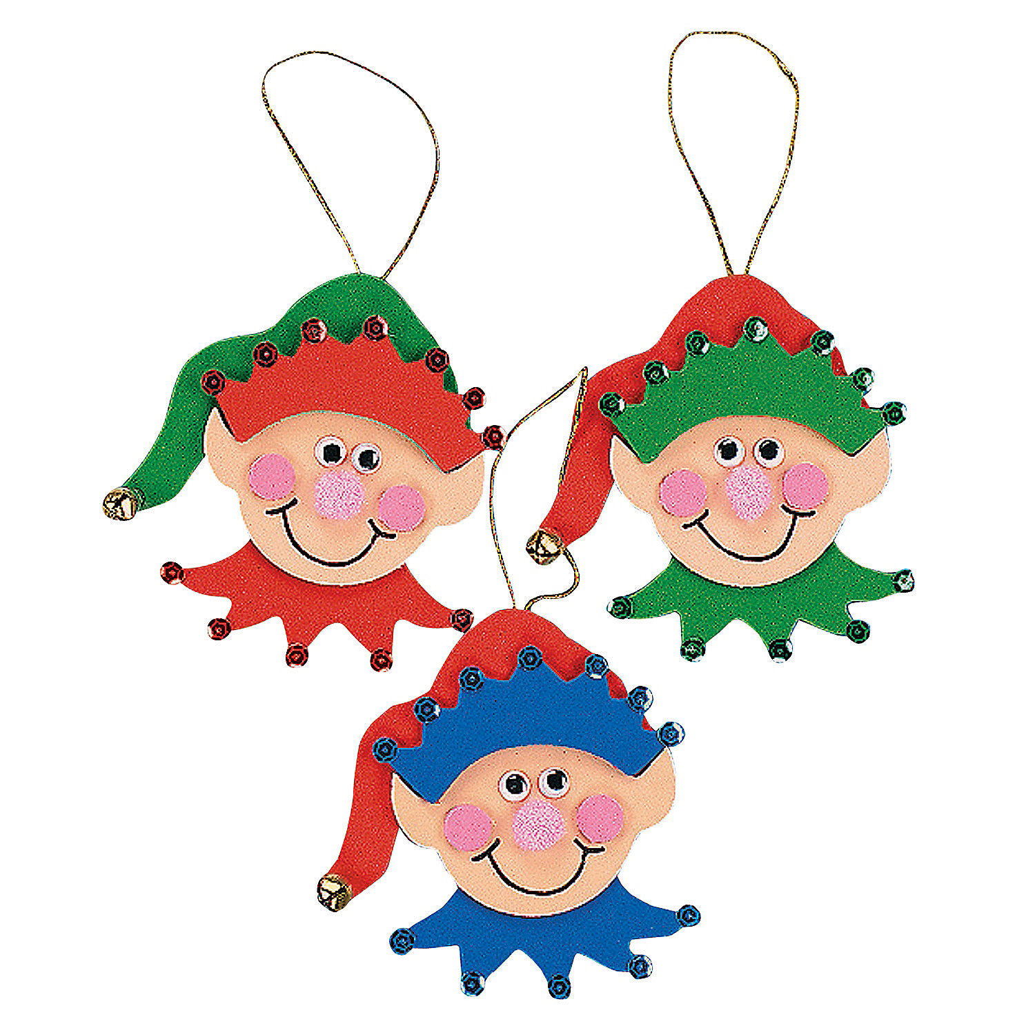 Elf Ornament Craft Kit Craft Kits 12 Pieces