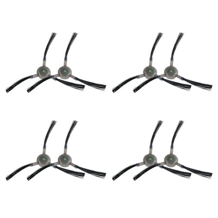 4 Pair 3-Armed Side Brushes for Lefant M210 M210S M210B M213 Vacuum Cleaner Side Brush Replacement Accessories