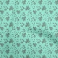 thumbnail image 1 of oneOone Tissu Polyester Spandex Vert Mer Feuilles d'Automne Matériel de Robe Tissu Imprimé Tissu au Mètre 56 Pouces de Large, 1 of 4