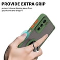thumbnail image 4 of CoverON For Motorola Moto G42 Phone Case, Clear Back Ring Holder Kickstand Cover, Green, 4 of 6