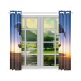 thumbnail image 3 of BSDHOME Boat Window Curtain Kitchen Curtain 26x39 inches (Two Pieces), 3 of 3