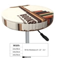 thumbnail image 4 of Xecao Books Key To Knowledge Print Stool Covers Offer Stylish, Washable Protection for PU Round Bar Stools, Perfect for Home or Commercial Use.-, 4 of 7