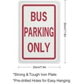 thumbnail image 2 of Bus Parking Only Aluminum Sign Fade Resistant Easy Mounting Indoor/Outdoor Use Sign 12X8 Inch, Matel8, 2 of 4