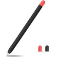 thumbnail image 1 of Compatible Apple Pencil 2 Case Cover Silicone Sleeve for Apple Pen 2nd Generation Skin, Black/Red, 1 of 7
