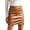 Brown, variant on Womens Fuax Leather Skirt High Waisted Bodycon Pencil Mini Skirts with Shorts